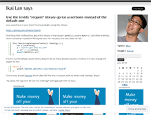 Tablet Screenshot of ikaisays.com